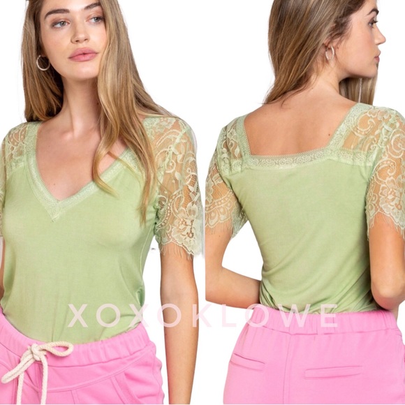 POL Spring Green Premium Tee Buttery Soft Relaxed Fit - Picture 12 of 14